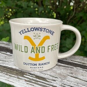Yellowstone // WILD & FREE Dutton Ranch Double-Sided Stoneware Mug 18 oz